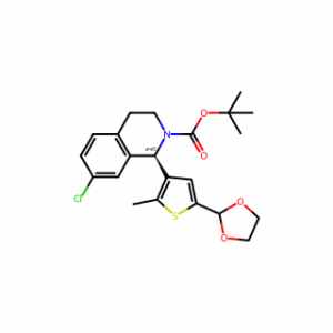 tert-Butyl 1-(5-(1,3-dioxolan-2-yl)-2-methylthiophen-3-yl)-7-chloro-3,4-dihydroisoquinoline-2(1H)-carboxylate