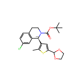 tert-Butyl 1-(5-(1,3-dioxolan-2-yl)-2-methylthiophen-3-yl)-7-chloro-3,4-dihydroisoquinoline-2(1H)-carboxylate