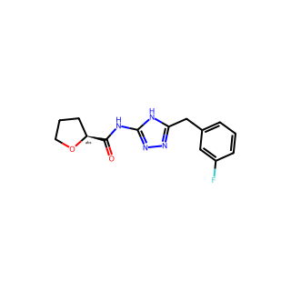 (S)-N-(5-(3-Fluorobenzyl)-4H-1,2,4-triazol-3-yl)tetrahydrofuran-2-carboxamide