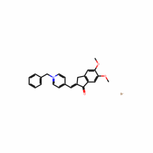 (E)-1-BENZYL-4-((5,6-DIMETHOXY-1-OXO-1,3-DIHYDRO-2H-INDEN-2-YLIDENE)METHYL)PYRIDIN-1-IUM BROMIDE