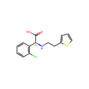 (S)-2-(2-Chlorophenyl)-2-((2-(thiophen-2-yl)ethyl)amino)acetic acid (Clopidogrel Impurity)