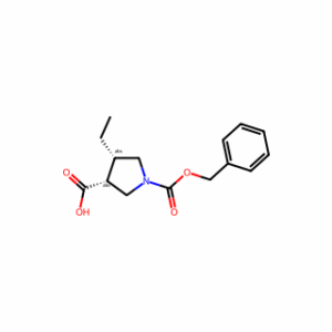 (3R,4S)-1-((Benzyloxy)Carbonyl)-4-Ethylpyrrolidine-3-Carboxylic Acid