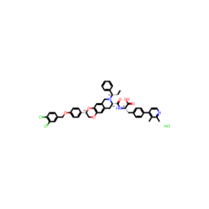 (S)-2-((3S,8S)-3-(4-((3,4-Dichlorobenzyl)oxy)phenyl)-7-((S)-1-phenylpropyl)-2,3,6,7,8,9-hexahydro-[1,4]dioxino[2,3-g]isoquinoline-8-carboxamido)-3-(4-(2,3-dimethylpyridin-4-yl)phenyl)propanoic acid hydrochloride