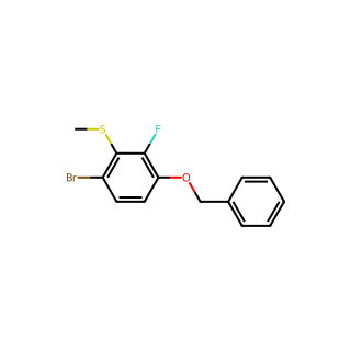 (3-(Benzyloxy)-6-bromo-2-fluorophenyl)(methyl)sulfane