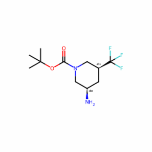 tert-butyl (3R,5S)-3-amino-5-(trifluoromethyl)piperidine-1-carboxylate