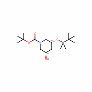 tert-butyl (3R,5R)-3-[(tert-butyldimethylsilyl)oxy]-5-hydroxypiperidine-1-carboxylate