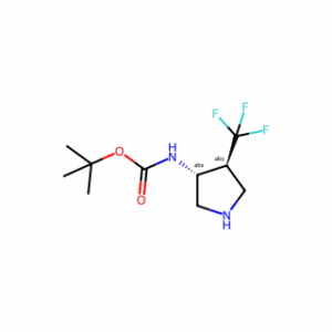 tert-butyl N-[(3R,4S)-4-(trifluoromethyl)pyrrolidin-3-yl]carbamate