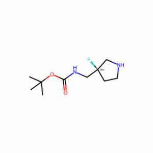 tert-butyl N-{[(3R)-3-fluoropyrrolidin-3-yl]methyl}carbamate