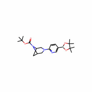 tert-butyl 3-[5-(4,4,5,5-tetramethyl-1,3,2-dioxaborolan-2-yl)-2-pyridyl]-3,6-diazabicyclo[3.1.1]heptane-6-carboxylate