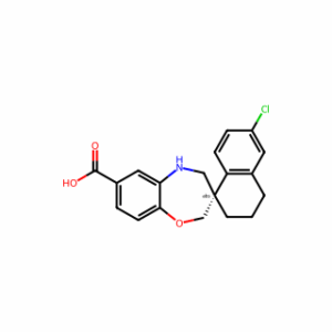(3S)-6′-chlorospiro[4,5-dihydro-2H-1,5-benzoxazepine-3,1′-tetralin]-7-carboxylic acid