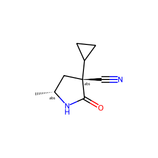 (3R,5R)-3-cyclopropyl-5-methyl-2-oxo-pyrrolidine-3-carbonitrile
