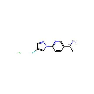 (S)-1-(6-(4-Fluoro-1H-pyrazol-1-yl)pyridin-3-yl)ethan-1-amine hydrochloride