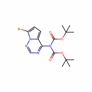 tert-butyl N-(7-bromopyrrolo[2,1-f][1,2,4]triazin-4-yl)-N-tert-butoxycarbonyl-carbamate