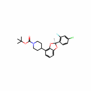 tert-butyl 4-[(2S)-2-(4-chloro-2-fluoro-phenyl)-2-methyl-1,3-benzodioxol-4-yl]piperidine-1-carboxylate