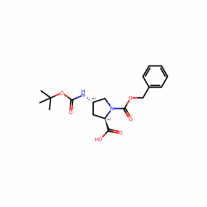 (2R,4S)-1-benzyloxycarbonyl-4-(tert-butoxycarbonylamino)pyrrolidine-2-carboxylic acid