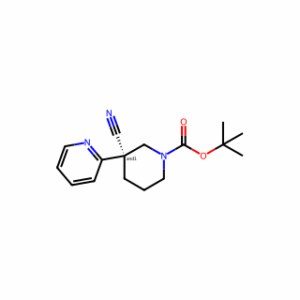 tert-butyl 3-cyano-3-(pyridin-2-yl)piperidine-1-carboxylate