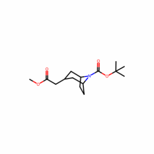 tert-butyl 3-(2-methoxy-2-oxo-ethyl)-8-azabicyclo[3.2.1]octane-8-carboxylate
