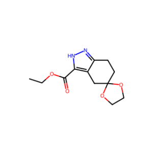 ethyl spiro[1,3-dioxolane-2,5′-1,4,6,7-tetrahydroindazole]-3′-carboxylate