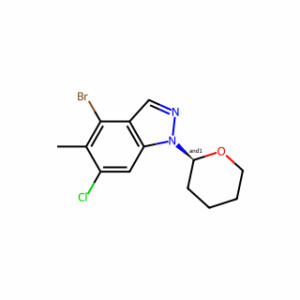 4-Bromo-6-chloro-5-methyl-1-(tetrahydro-2H-pyran-2-yl)-1H-indazole