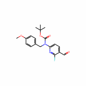 tert-butyl N-(6-fluoro-5-formyl-2-pyridyl)-N-[(4-methoxyphenyl)methyl]carbamate
