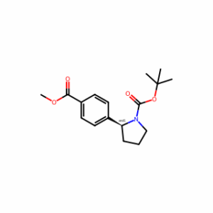 tert-butyl 2-(4-methoxycarbonylphenyl)pyrrolidine-1-carboxylate