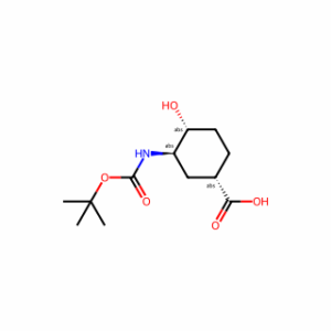 (1S,3R,4R)-3-(tert-butoxycarbonylamino)-4-hydroxy-cyclohexanecarboxylic acid