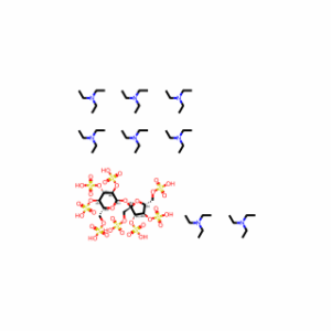 (2R,3R,4S,5R,6R)-2-(((2S,3S,4R,5R)-3,4-bis(sulfooxy)-2,5-bis((sulfooxy)methyl)tetrahydrofuran-2-yl)oxy)-6-((sulfooxy)methyl)tetrahydro-2H-pyran-3,4,5-triyl tris(hydrogen sulfate) xTriethylammonium salt