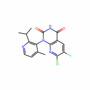 (1R)-7-Chloro-6-fluoro-1-(2-isopropyl-4-methylpyridin-3-yl)pyrido[2,3-d]pyrimidine-2,4(1H,3H)-dione