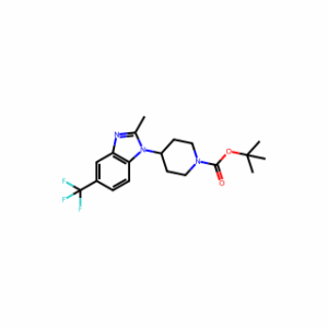 tert-Butyl 4-(2-methyl-5-(trifluoromethyl)-1H-benzo[d]imidazol-1-yl)piperidine-1-carboxylate
