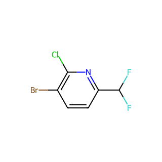 3-Bromo-2-chloro-6-(difluoromethyl)pyridine