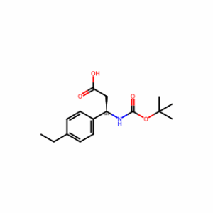 (R)-3-((tert-Butoxycarbonyl)amino)-3-(4-ethylphenyl)propanoic acid