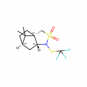 (3aS,6R,7aR)-8,8-Dimethyl-1-((trifluoromethyl)thio)hexahydro-1H-3a,6-methanobenzo[c]isothiazole 2,2-dioxide