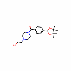 (4-(2-Hydroxyethyl)piperazin-1-yl)(4-(4,4,5,5-tetramethyl-1,3,2-dioxaborolan-2-yl)phenyl)methanone