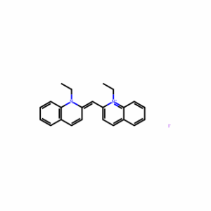 (E)-1-Ethyl-2-((1-ethylquinolin-2(1H)-ylidene)methyl)quinolin-1-ium iodide