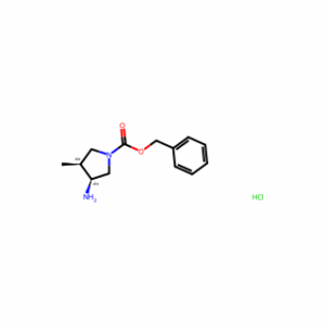 (3S,4S)-Benzyl 3-amino-4-methylpyrrolidine-1-carboxylate hydrochloride