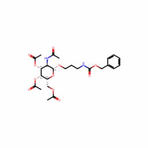(2R,3R,4R,5R,6R)-5-Acetamido-2-(acetoxymethyl)-6-(3-(((benzyloxy)carbonyl)amino)propoxy)tetrahydro-2H-pyran-3,4-diyl diacetate