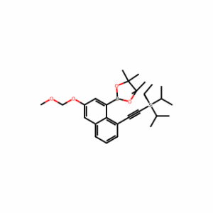 Triisopropyl((6-(methoxymethoxy)-8-(4,4,5,5-tetramethyl-1,3,2-dioxaborolan-2-yl)naphthalen-1-yl)ethynyl)silane