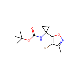 tert-Butyl (1-(4-bromo-3-methylisoxazol-5-yl)cyclopropyl)carbamate