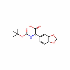 (R)-2-(Benzo[d][1,3]dioxol-5-yl)-2-((tert-butoxycarbonyl)amino)acetic acid