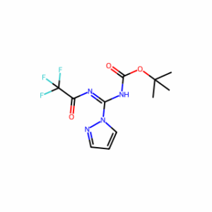 tert-Butyl ((1H-pyrazol-1-yl)((2,2,2-trifluoroacetyl)imino)methyl)carbamate