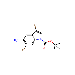 tert-Butyl 5-amino-3,6-dibromo-1H-indole-1-carboxylate