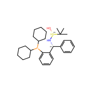 (R)-N-((R)-(2-(Dicyclohexylphosphino)phenyl)(phenyl)methyl)-2-methylpropane-2-sulfinamide