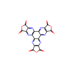 Furo[3,4-b]furo[3′,4′:5,6]pyrazino[2,3-f]furo[3′,4′:5,6]pyrazino[2,3-h]quinoxaline-1,3,6,8,11,13-hexaone