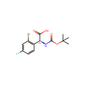 (S)-2-(2-BROMO-4-FLUOROPHENYL)-2-((TERT-BUTOXYCARBONYL)AMINO)ACETIC ACID
