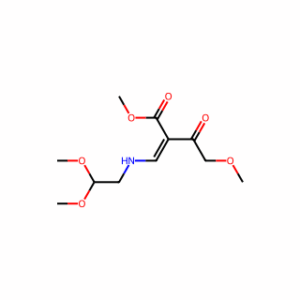 (E)-Methyl 2-(((2,2-dimethoxyethyl)amino)methylene)-4-methoxy-3-oxobutanoate