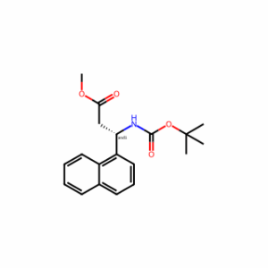 Methyl 3-((tert-butoxycarbonyl)amino)-3-(naphthalen-1-yl)propanoate