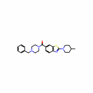 (4-Benzylpiperazin-1-yl)(2-(4-methylpiperidin-1-yl)benzo[d]thiazol-6-yl)methanone