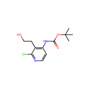tert-Butyl (2-chloro-3-(2-hydroxyethyl)pyridin-4-yl)carbamate