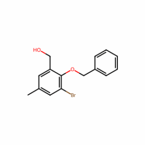 (2-Benzyloxy-3-bromo-5-methyl-phenyl)-methanol