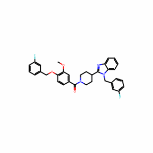 (4-(1-(3-Fluorobenzyl)-1H-benzo[d]imidazol-2-yl)piperidin-1-yl)(4-((3-fluorobenzyl)oxy)-3-methoxyphenyl)methanone